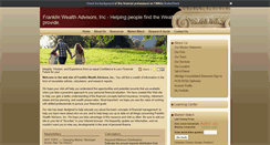 Desktop Screenshot of franklinwealthadvisors.com